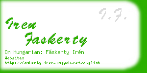 iren faskerty business card