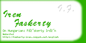 iren faskerty business card